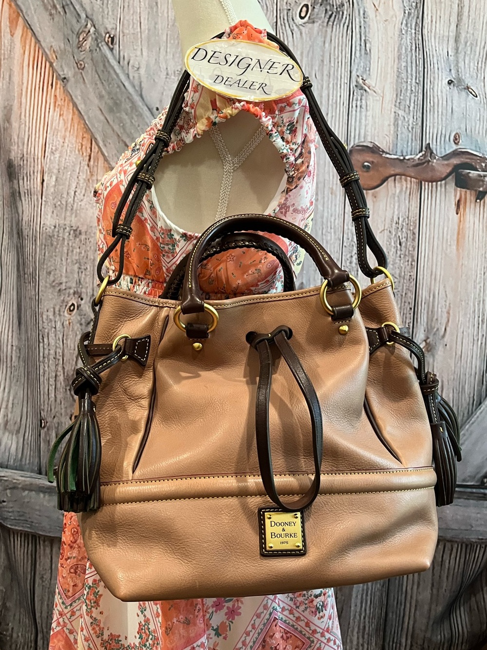 SALE DOONEY & BOURKE Florentine Buckley Italian Leather Satchel Shoulder Bag - Picture 2 of 13